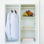 Système d'organisation modulaire en bois avec miroir