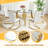 7-Piece Round Glass Dining Table Sets-1142526099-1142526102