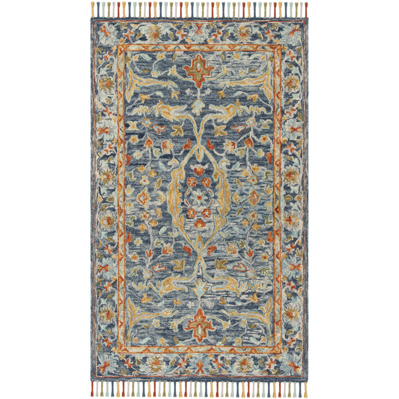 Vahakn Hand Tufted Wool Oriental Rug, Rectangle 8' x 10'