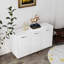 Armoire de salle de bain avec panier à linge sale