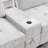 104'' Sectional Sofa With Acrylic Table Top-2142297877