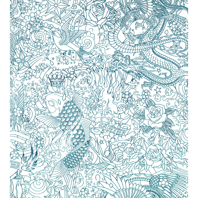 Les Papiers Wallpaper Double Roll, Canard