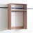 Oak Wall Mounted Wood Closet System