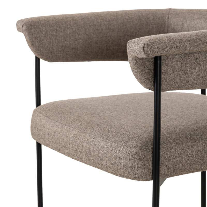 Tabouret de bar et de comptoir Lyssa, Orly Natural Polyester, Couleur unie, Tabouret de bar (siège d'une hauteur de 30,5 po)
