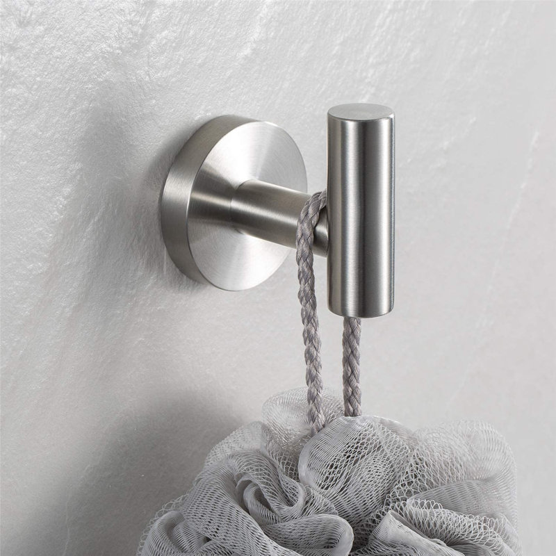 Crochets à serviettes muraux, Nickel brossé