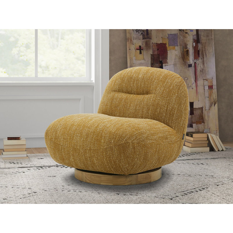 Chastie Upholstered Swivel Barrel Chair
