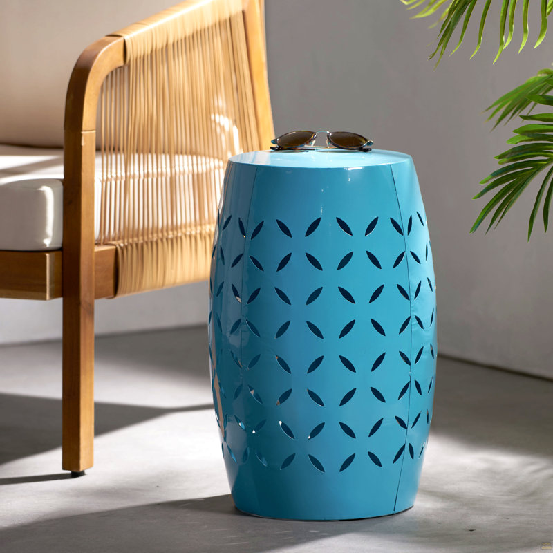 12" Accent Side Table, End Table, Blue