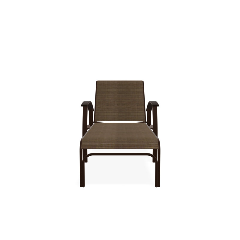 Chaise longue à quatre positions avec accoudoirs Belle Isle, Écorce, Kona