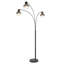 Lampe sur pied à branches arquée 3 lumières 72,8 po à DEL avec têtes pivotantes réglables-105972581-105972587