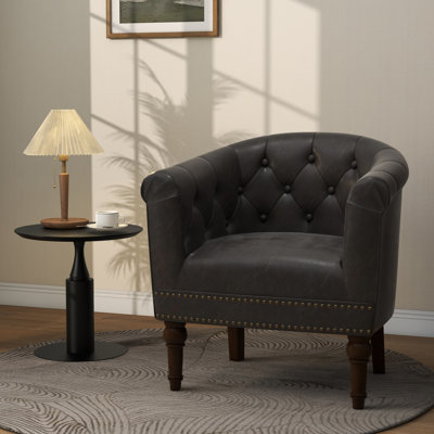 Edvardas 61.9 Cm Wide Tufted Barrel Chair