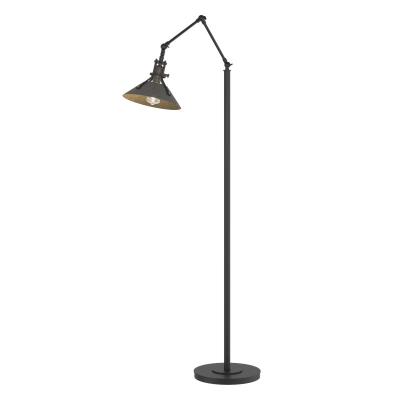 Henry 60.8" Task Floor Lamp, Black, Natural Iron