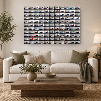 "Basketball Sneaker Collection", impression sur toile - Chaussure de sport pour homme