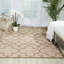 Tapis d'intérieur / extérieur brun clair / crème à motif géométrique Miraloma-20724483