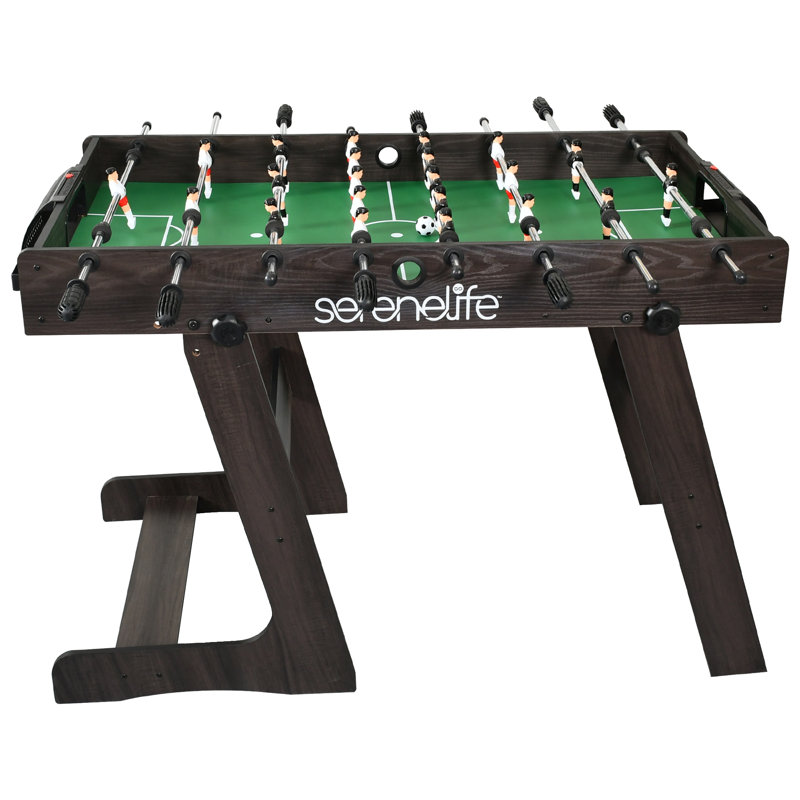 SereneLife 48" Foldable Black and Green Foosball Table
