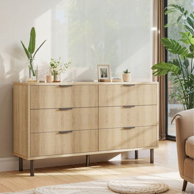 138.9 cm W Chest of 6 Drawers