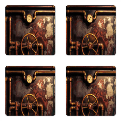 Square 4 Piece Coaster Set