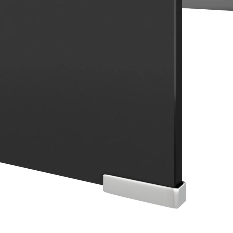 Meuble télé pour écran plat pour ordinateur portable, Noir, L 15,7 po