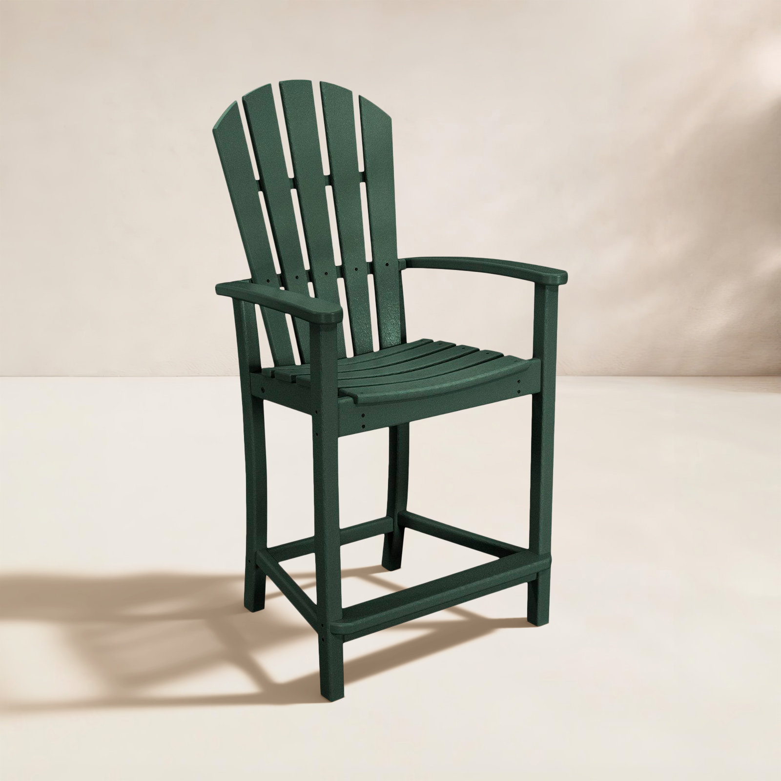 POLYWOOD® Palm Coast Patio Bar Stool, Green