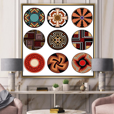 " Ethnic Tribal American Rosettes "