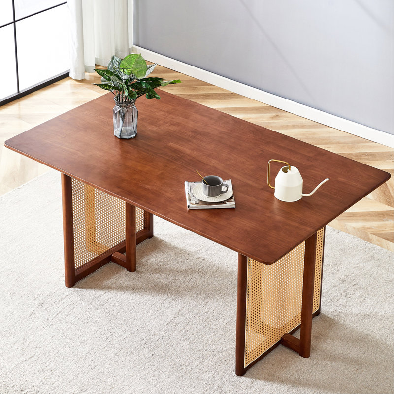 Table de salle à manger Freidin, Noyer, H 30 po x L 59 po x l 35,4 po