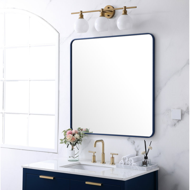 Miroir mural Sabine, Laiton, 36 po x 36 po