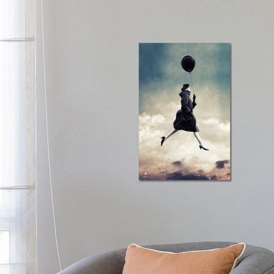 Walking on Clouds 1 Piece Wrapped Canvas Wall Art