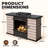 Mott Modern Light Luxury Gas Fireplace