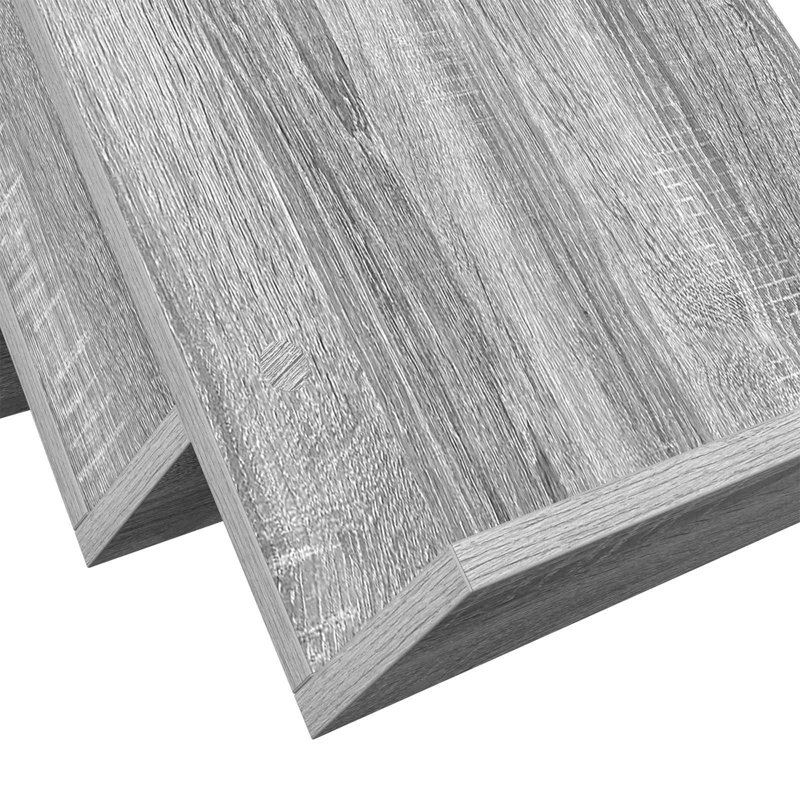 Wood Free Standing Magazine Rack, Light Grey