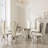 Jai Glass Top Metal Base Dining Table