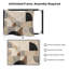 Très grand art mural imprimé sur tissu - Motif d'arche géométrique beige, décoration de salon moderne - «Assemblage requis du cadre (cadre non fini)»-130840165