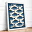 School of Fish Coastal - Framed Print-1529327788-1529327790