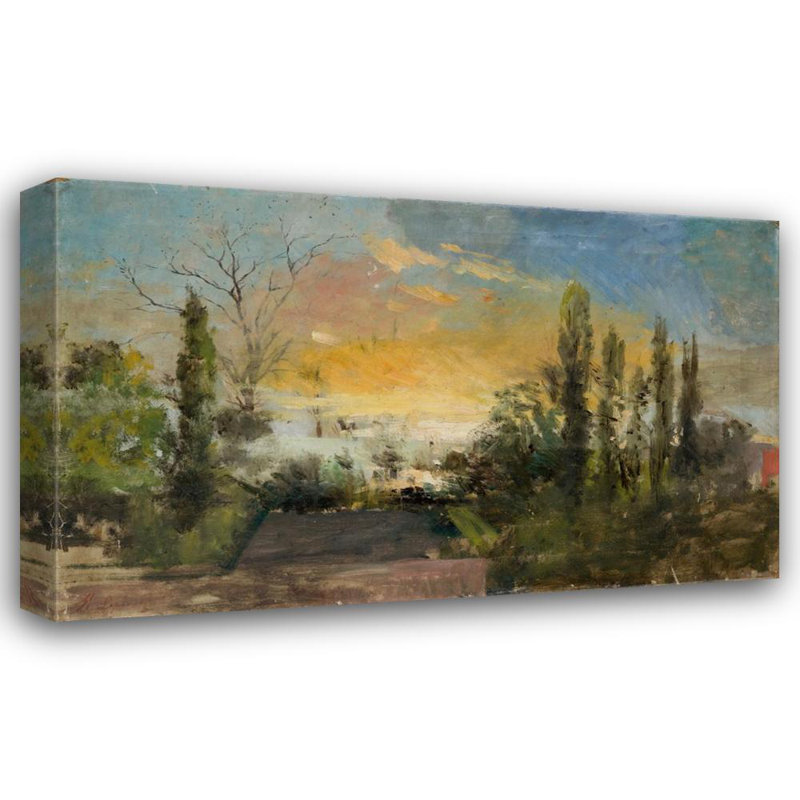 «Landscape from Rabka» par Hipolit Lipinski - Toile tendue avec châssis, H 18 po x l 14 po