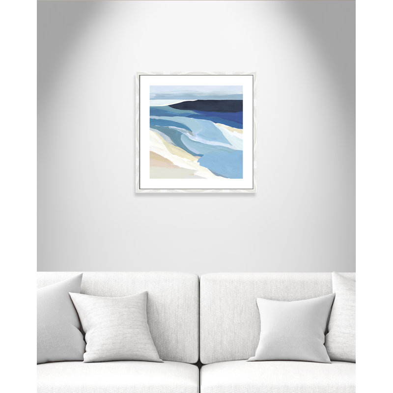 «Camarie Graham Lake I» par Isabelle Z, impression sur toile encadrée en bois et quincaillerie de fixation, Bois blanc