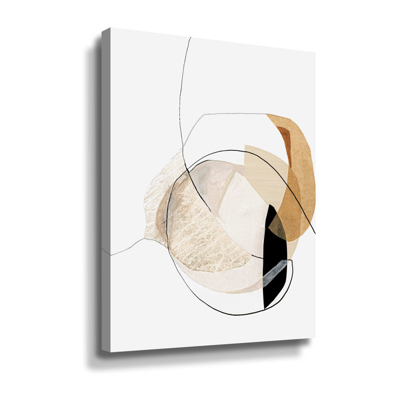Graphical Shapes 4 - Peinture sur toile, Toile tendue, H 8 po x l 10 po x P 2 po