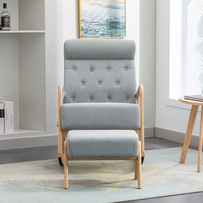 Vesper Rocking Chair, Grey