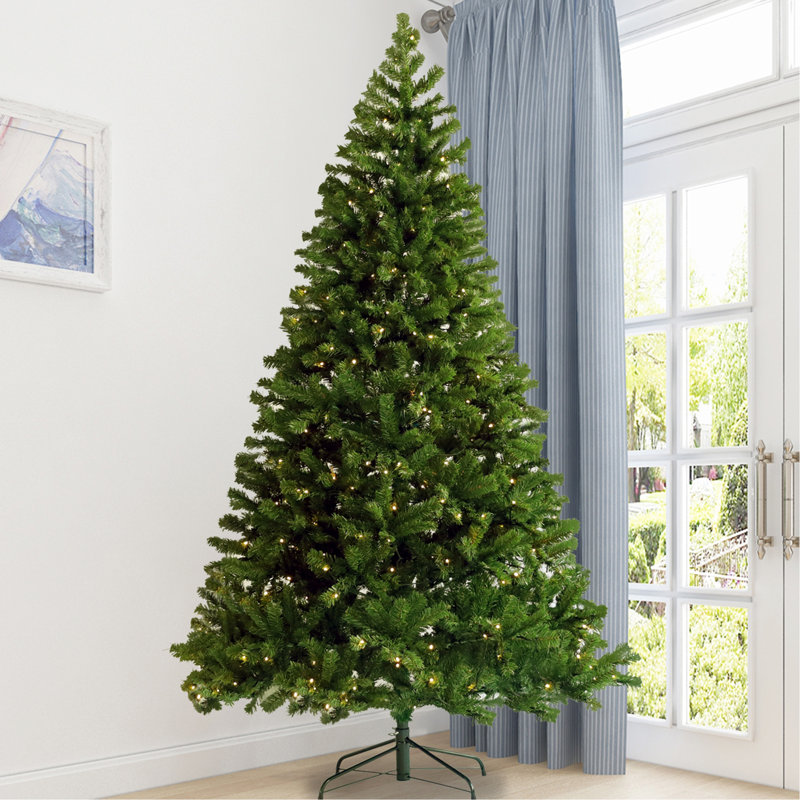 Arbre de Noël articulé artificiel pré-éclairé 6 pi avec support pliable