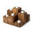 8.00'' H Wood Tabletop Candelabra