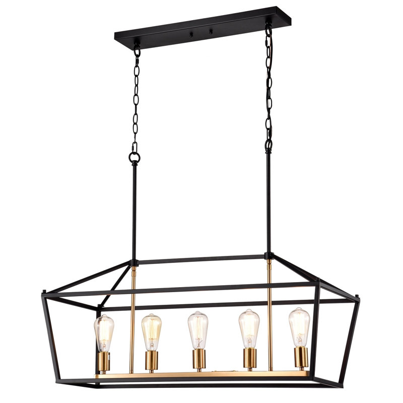 Luminaire suspendu industriel à 5 lumières Chloe Lighting Ironclad