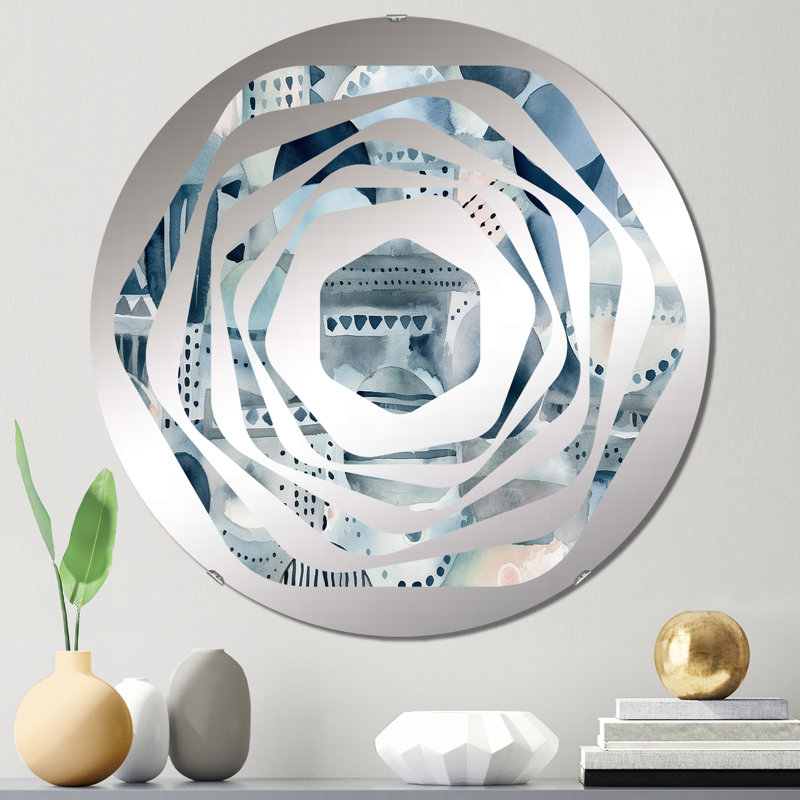 Jahid - Miroir décoratif Amorphe, 31,4 po x 31,4 po