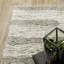 Tapis ivoire / gris à poils longs Vivianne-941600607