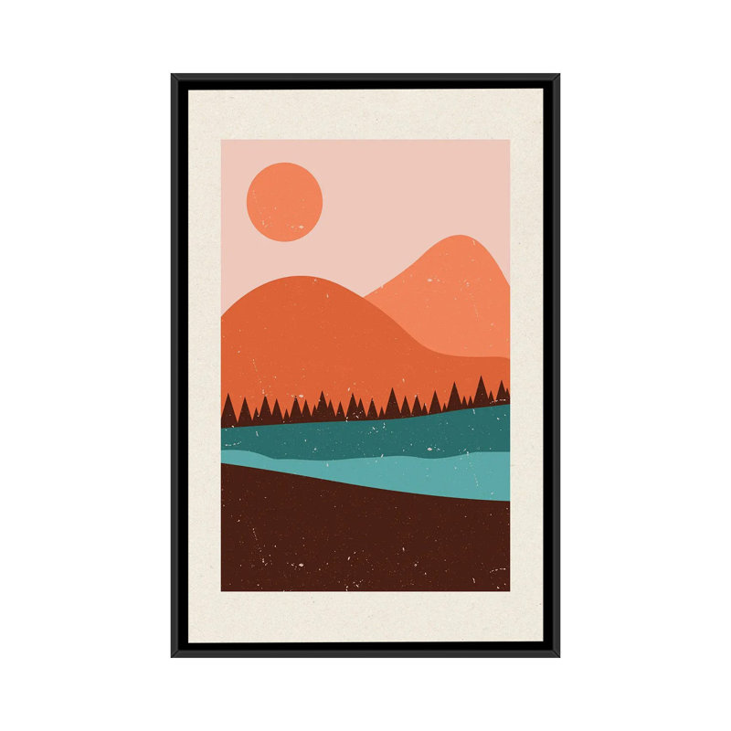 Brummen K2-LII - reproduction d'art murale - toile encadrée, H 26 po x l 18 po, Noir