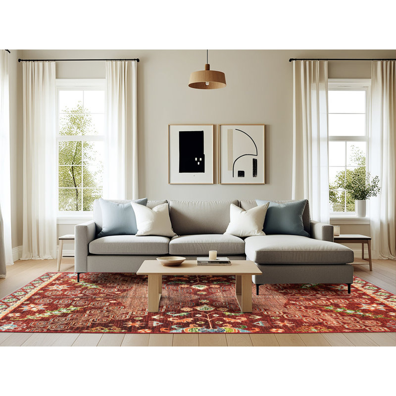 Tapis abstrait moderne 2984, Rectangle 6 pi x 9 pi