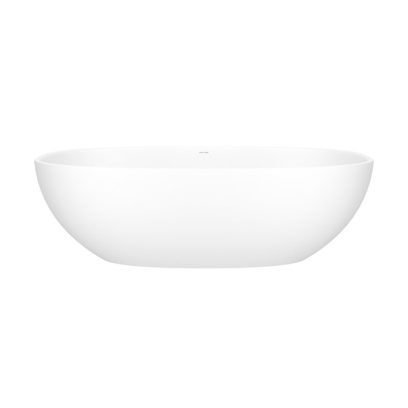 Barcelona 70.5'' L Freestanding Soaking Bathtub, Matte White