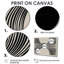 Vortex noir rétro - art mural moderne Mid-Century, impression sur toile moderne de style Mid-Century noir-406238586-406238608-406238587