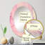 Miroir mural rose Modern Waves II-1053556058