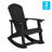 Baltazar Polyresin Wood Indoor/Outdoor Adirondack Rocking Chair-69451619