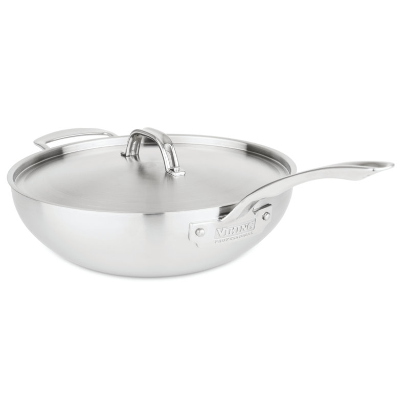 Poêle de chef Viking Professional à 5 plis en acier inoxydable de 12 pouces