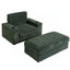 Fauteuil rembourré avec repose-pieds avec rangement et accoudoirs, porte-gobelets-773718615