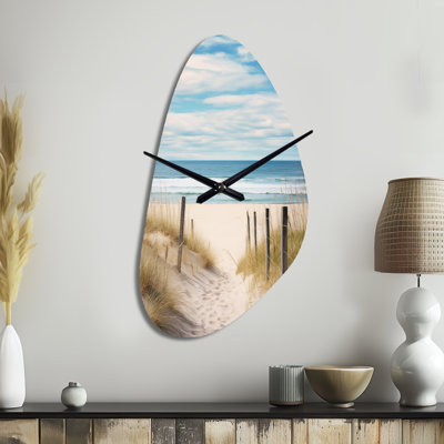 Horloge murale 3D Path To The Beach VI