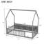 Lits avec rangement, structure en bois de pin pour chambre d'enfant moderne